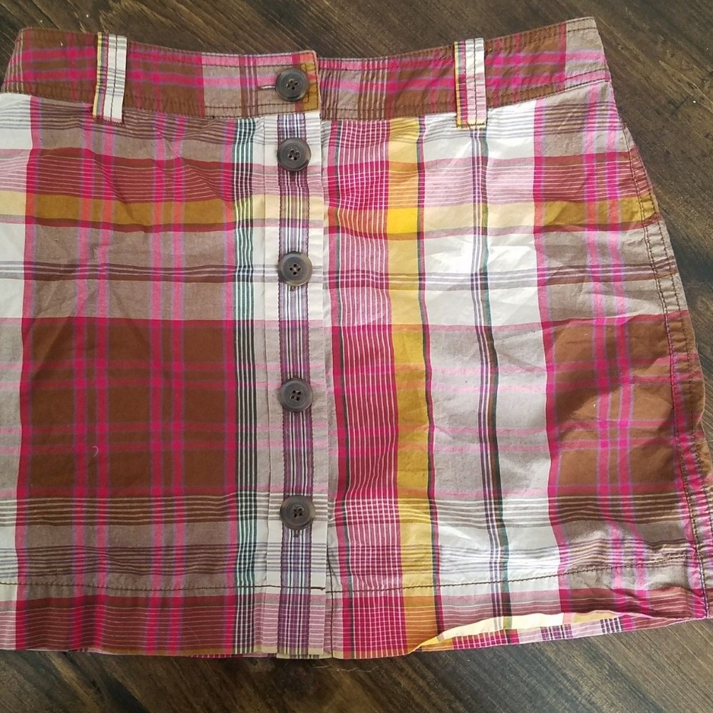 J.Crew plaid mini skirt Size 6